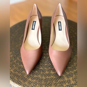 Nine West Brown High Heel Pumps with Pointed Toe